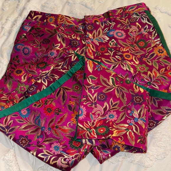 Stunning hot pink or fuschia and green floral suit by ASOS 33x32 42R jacket - Picture 9 of 15